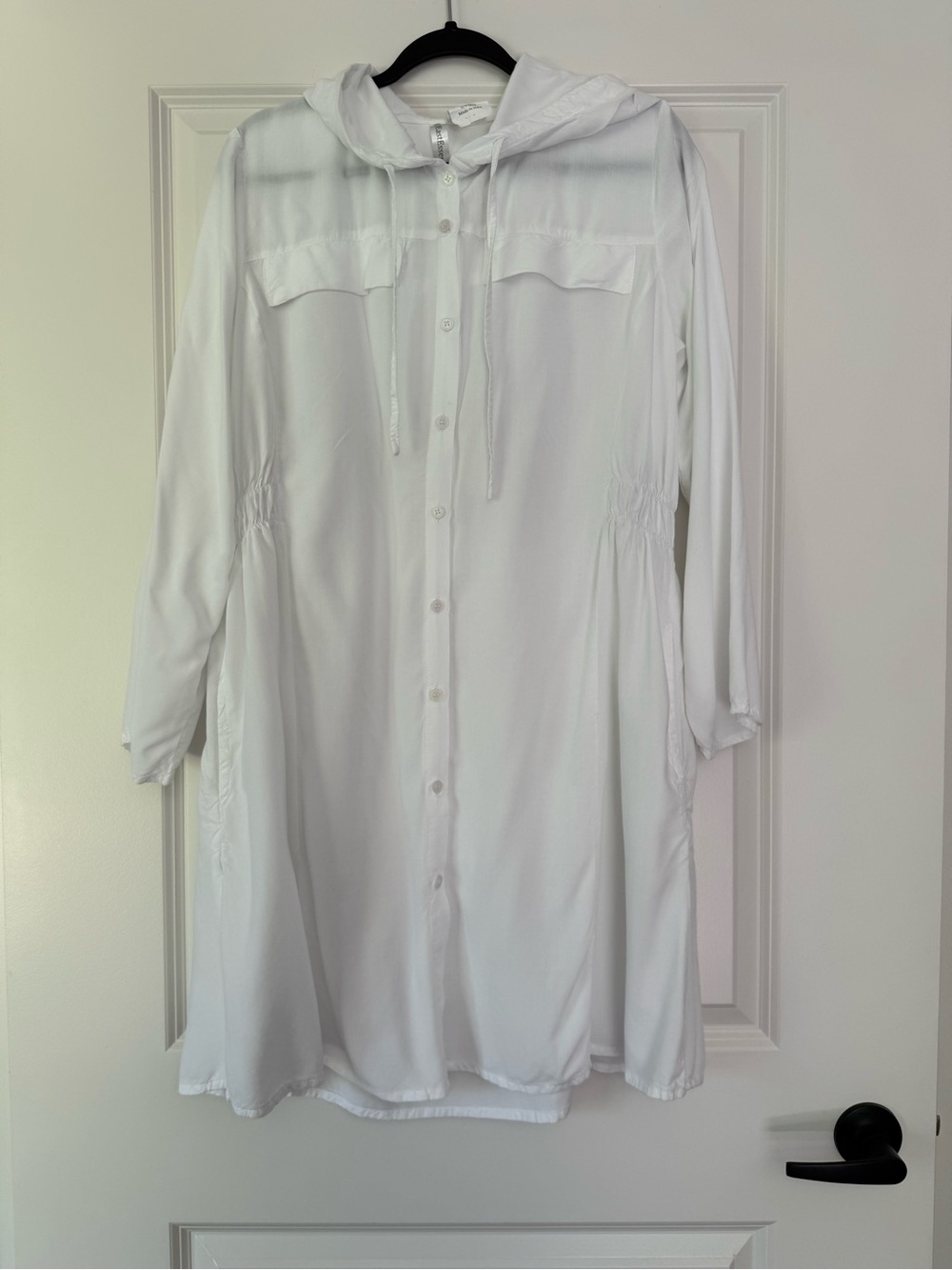 Women’s White Hooded Swim Coverup